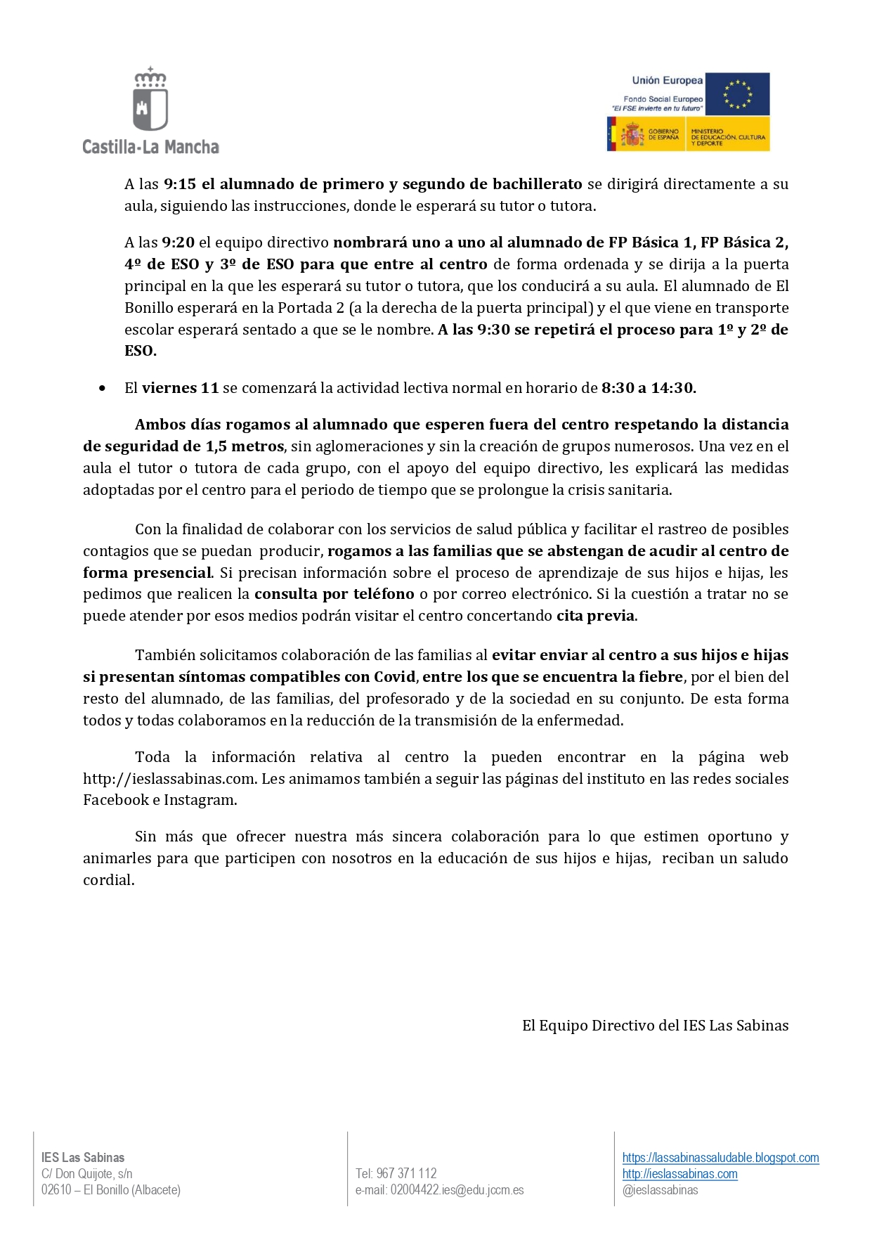 Carta de presentación a las familias 20 21 page 0002